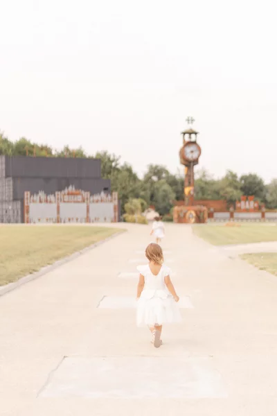 robe enfant beige gris nature